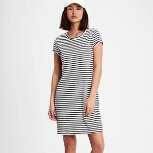 Gap Cap Sleeve Short Striped T Shirt Dress Sz Medium